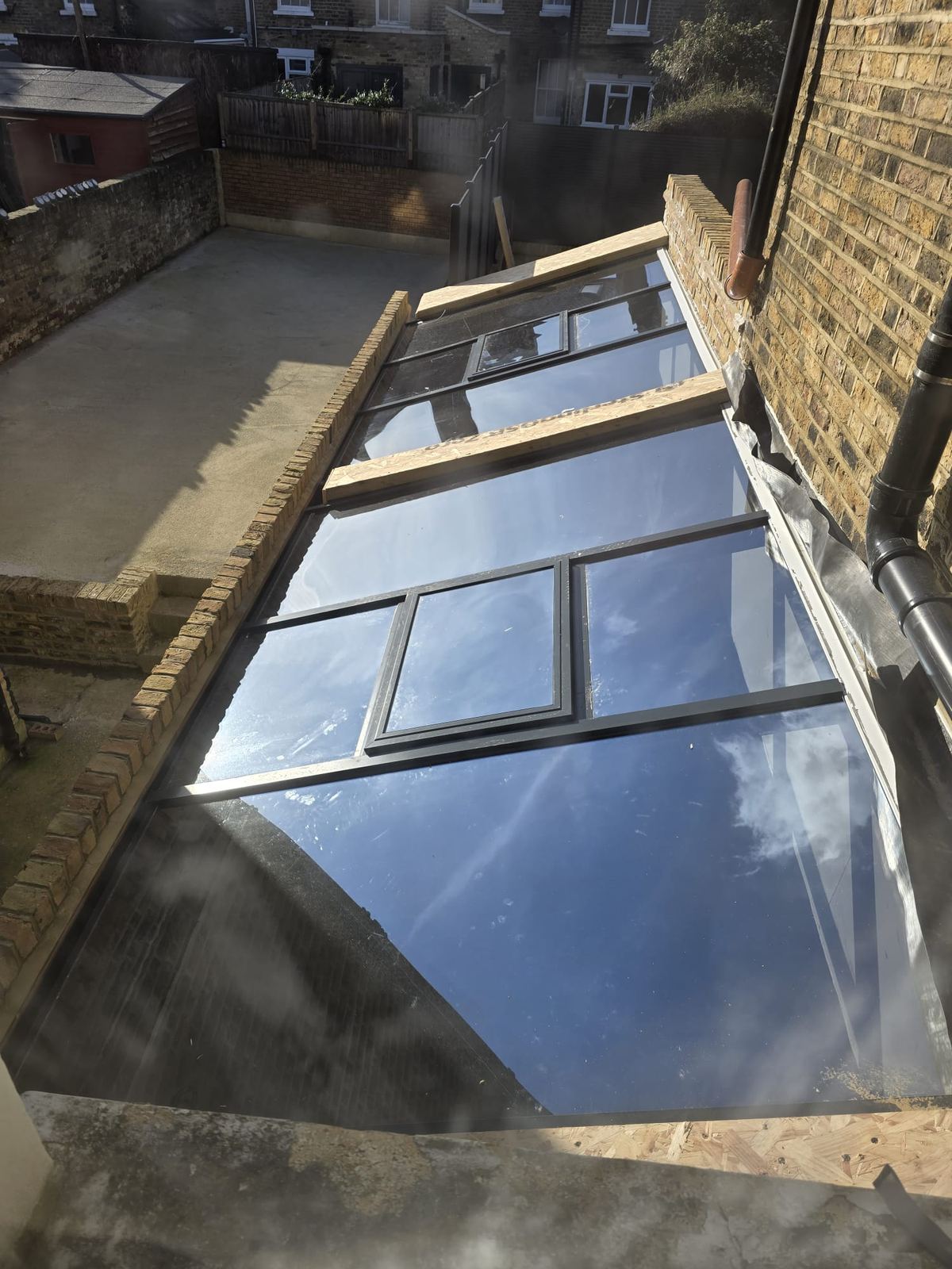 A loft structure going in on an M Renovations site
